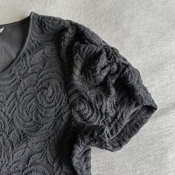 NEW Mikarose Peplum Short Sleeve Top - Picture 3 of 6